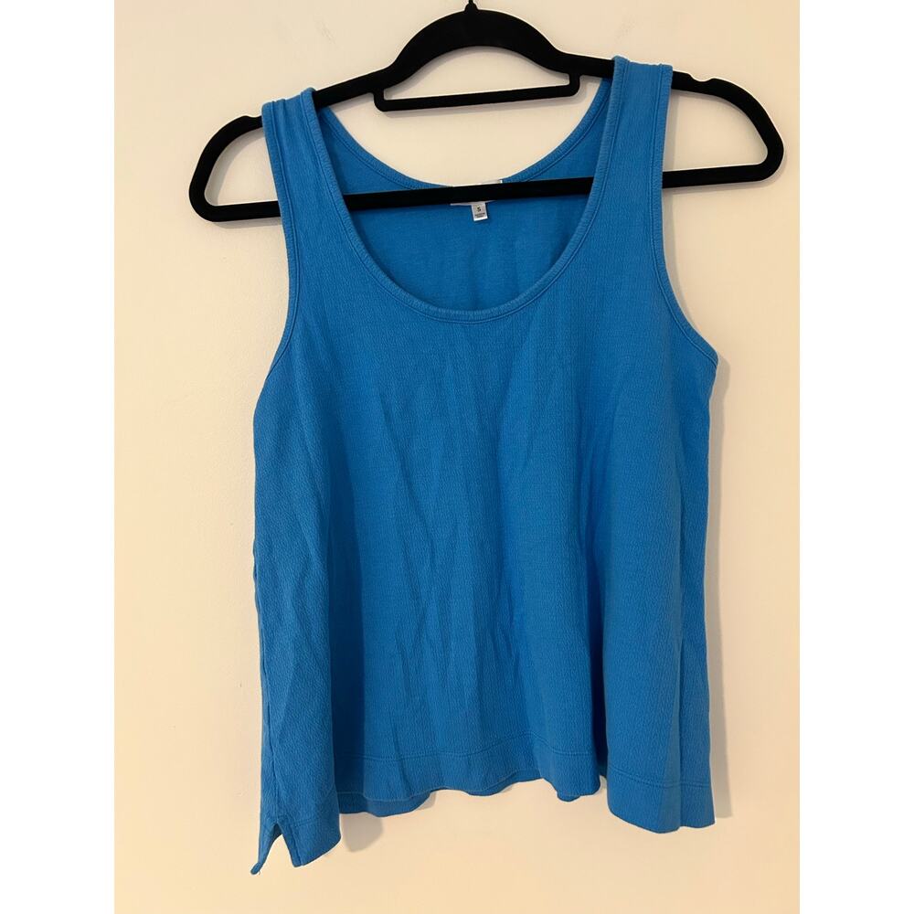 LAKE Pointelle Pajama Shorts Set Blue Tank Top Shorts 100% Pima Cotton GUC S - Picture 2 of 12